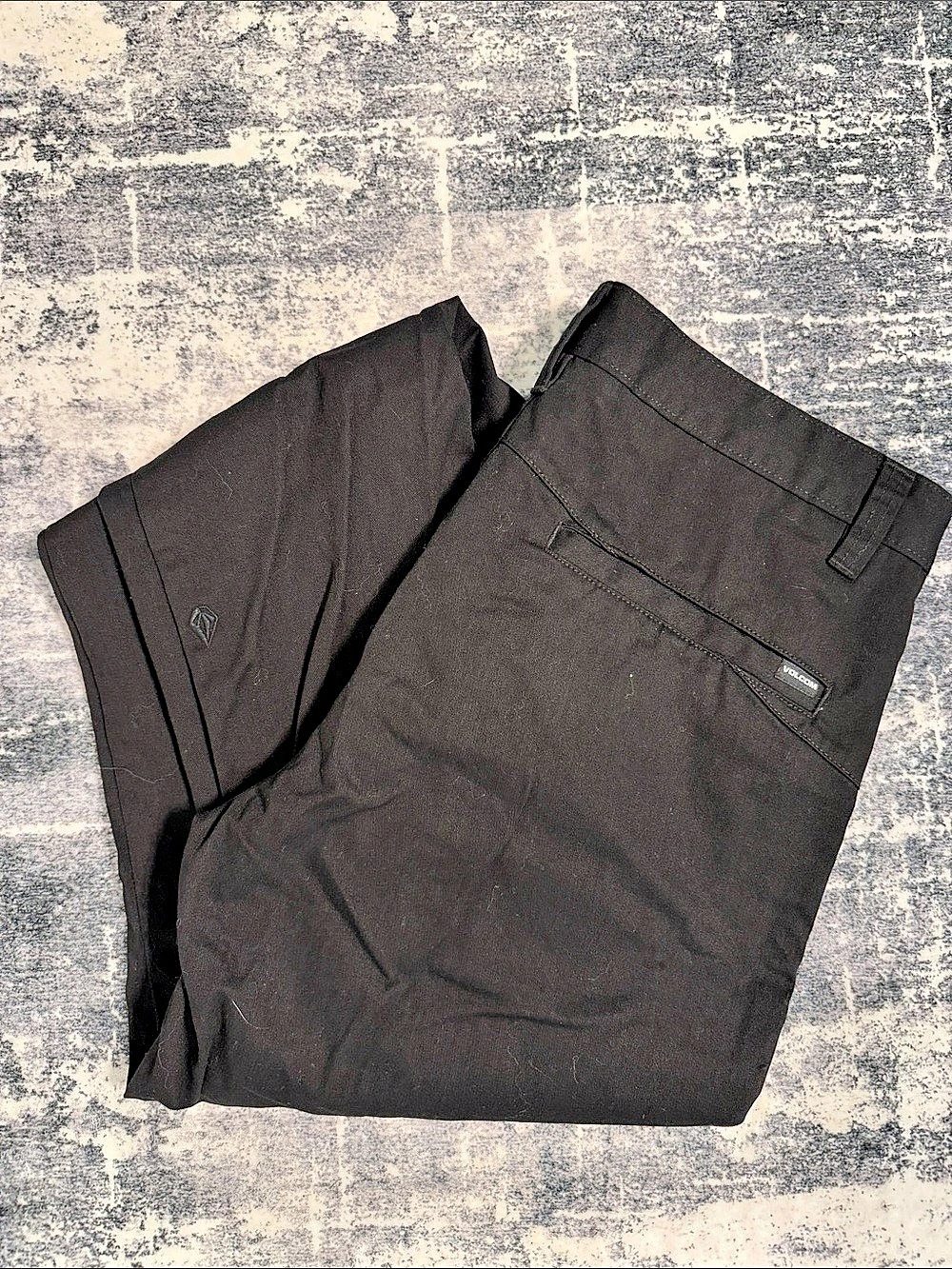 Volcom Frickin Modern Stretch Chino Pants Black Waist 34